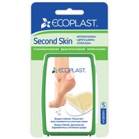 Пластыри противомозольные от влажных мозолей гидроколлоидные Second skin Ecoplast/Экопласт 37мм х 55мм 5шт