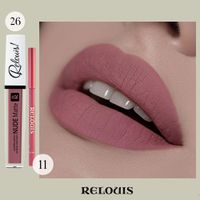 Помада губная жидкая матовая Nude Matte Complimenti Relouis 4,5г тон 26 Холодный розовый миниатюра фото №3