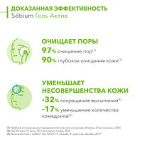 Гель для умывания для комбинированной кожи интенсивный Actif Sebium Bioderma/Биодерма 200мл миниатюра фото №5