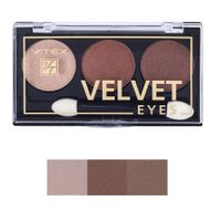 Набор 1+1 Velvet eyes Витэкс: Тени для век компактные 3+3г тон 01+06 миниатюра фото №2