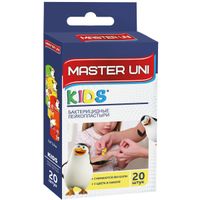 Пластырь бактерицидный на полимерной основе с рисунками Kids Мастер Юни 20 шт.
