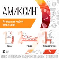 Амиксин таблетки п/о плен. 60мг 10шт миниатюра фото №7