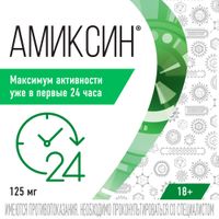 Амиксин таблетки п/о плен. 125мг 6шт миниатюра фото №4