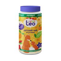 Чай детский фруктовый сухой гранулированный быстрорастворимый с 6 мес. Leo Kids Леовит банка 200г