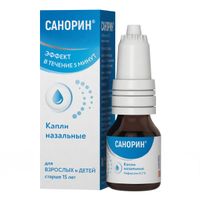 Санорин капли назальные 0,1% 10мл миниатюра фото №2