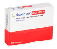 Ньюпро пластырь трансдермальный 4мг/24ч 28шт