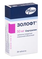Золофт таблетки п/о плен. 50мг 28шт