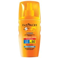 Спрей для безопасного загара Солнечный экран Эколла Био Биокон 160мл SPF50+