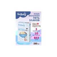 Каша зерно-молочная из пяти злаков с пребиотиком Беллакт 250г миниатюра фото №6