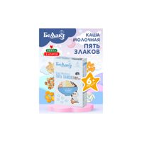 Каша зерно-молочная из пяти злаков с пребиотиком Беллакт 250г миниатюра фото №3