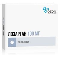 Лозартан таблетки п/о плен. 100мг 90шт