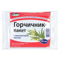 Горчичники с эвкалиптовым маслом пакет 20шт