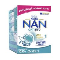 Смесь сухая молочная Optipro 1 Nan/Нан 525г 2шт