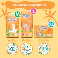 Подгузники-трусики Standard Joonies/Джунис 12-17кг 36шт р.XL миниатюра фото №3