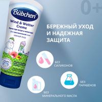 Крем при ветре и непогоде Bubchen/Бюбхен 75мл миниатюра фото №5