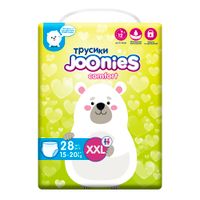 Joonies comfort подгузники-трусики, размер XXL (15-20 кг), 28 шт. миниатюра