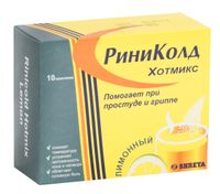 РиниКолд ХотМикс лимон порошок для приг. раствора для приема вн. 10шт