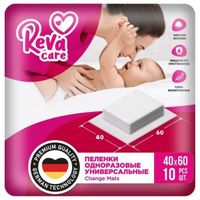 Пеленки впитывающие одноразовые Reva Care 40х60см 10шт миниатюра
