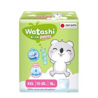 Подгузники-трусики одноразовые для детей Small-pack КК/4 Watashi 13-20кг 16шт р.XL (5) миниатюра