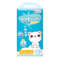 Подгузники одноразовые для детей Jambo-pack КК/2 Watashi 4-9кг 52шт р.М (3)