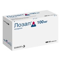 Лозап таблетки п/о плен. 100мг 90шт миниатюра фото №2