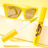 Тушь для ресниц объемная цвет ярко-желтый Banana mania My crush Relouis 3г миниатюра фото №2