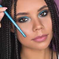 Карандаш механический для глаз Artistic color kajal Relouis 0,36г тон 07 Шиммерный бирюзовый миниатюра фото №2