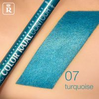 Карандаш механический для глаз Artistic color kajal Relouis 0,36г тон 07 Шиммерный бирюзовый миниатюра фото №3