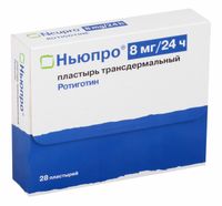 Ньюпро пластырь трансдермальный 8мг/24ч 28шт