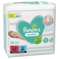 Салфетки влажные детские Sensitive Pampers/Памперс 208 шт. миниатюра фото №7