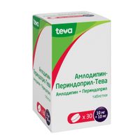 Амлодипин+Периндоприл-Тева таблетки 10мг+10мг 30шт миниатюра фото №2