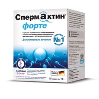 Спермактин Форте порошок для приг. раствора для приема вн. саше 10г 15шт