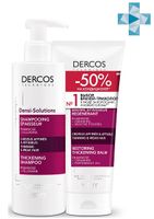 Набор Шампунь уплот.+Бальзам уплот. восс. ослабл.волос Dercos Densi-Solutions Vichy/Виши 250мл+200мл