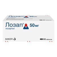 Лозап таблетки п/о плен. 50мг 60шт