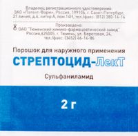 Стрептоцид-Лект порошок для наружного применения пак. 2г