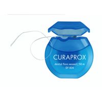 Нить межзубная вощеная с ароматом мяты Curaprox/Курапрокс 50м (DF834)
