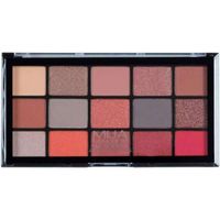 Палетка теней для век 15 оттенков Pro palette Fire vixen Make Up Academy Mua/Муа 12г