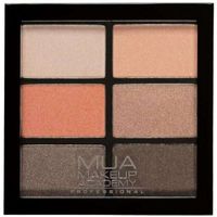 Палетка теней для век 6 оттенков Coral delights Professional Make Up Academy Mua/Муа 12г