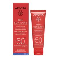 Крем солнцезащитный для чувствительной кожи лица SPF50+ Bee Sun Safe Apivita/Апивита тюбик 50мл