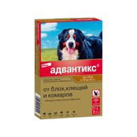Адвантикс XXL раствор для наружного применения для собак весом от 40 до 60кг пипетка 6мл