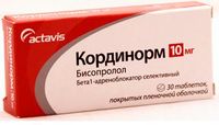 Кординорм таблетки п/о плён. 0,01г 30шт
