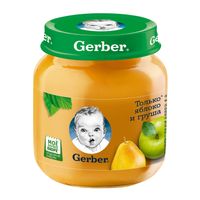 Пюре яблоко и груша Gerber/Гербер 130г