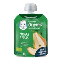 Пюре органическое спелая груша Gerber/Гербер пауч 90г