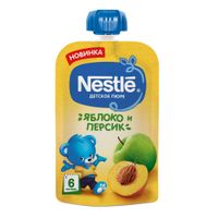 Пюре яблоко и персик Nestle/Нестле 90г