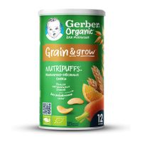 Снеки органическое морковь и апельсин Gerber/Гербер 35г