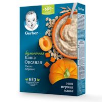 Каша безмолочная овсянка тыква-абрикос Gerber/Гербер 180г