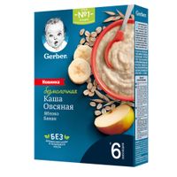 Каша сухая безмолочная овсянка банан-яблоко Gerber/Гербер 180г