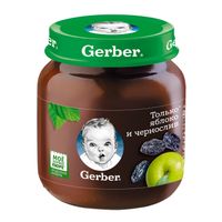 Пюре яблоко и чернослив Gerber/Гербер 130г