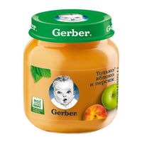 Пюре яблоко и персик Gerber/Гербер 130г
