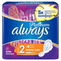Прокладки с крылышками Normal plus Ultra Platinum Always/Олвейс 8шт р.2 миниатюра фото №3